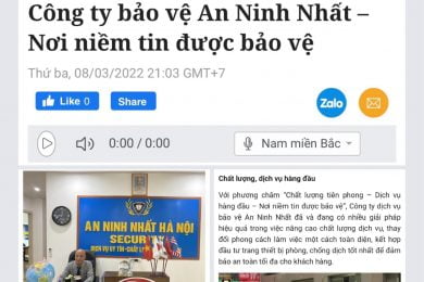 Công ty bảo vệ An Ninh Nhất
