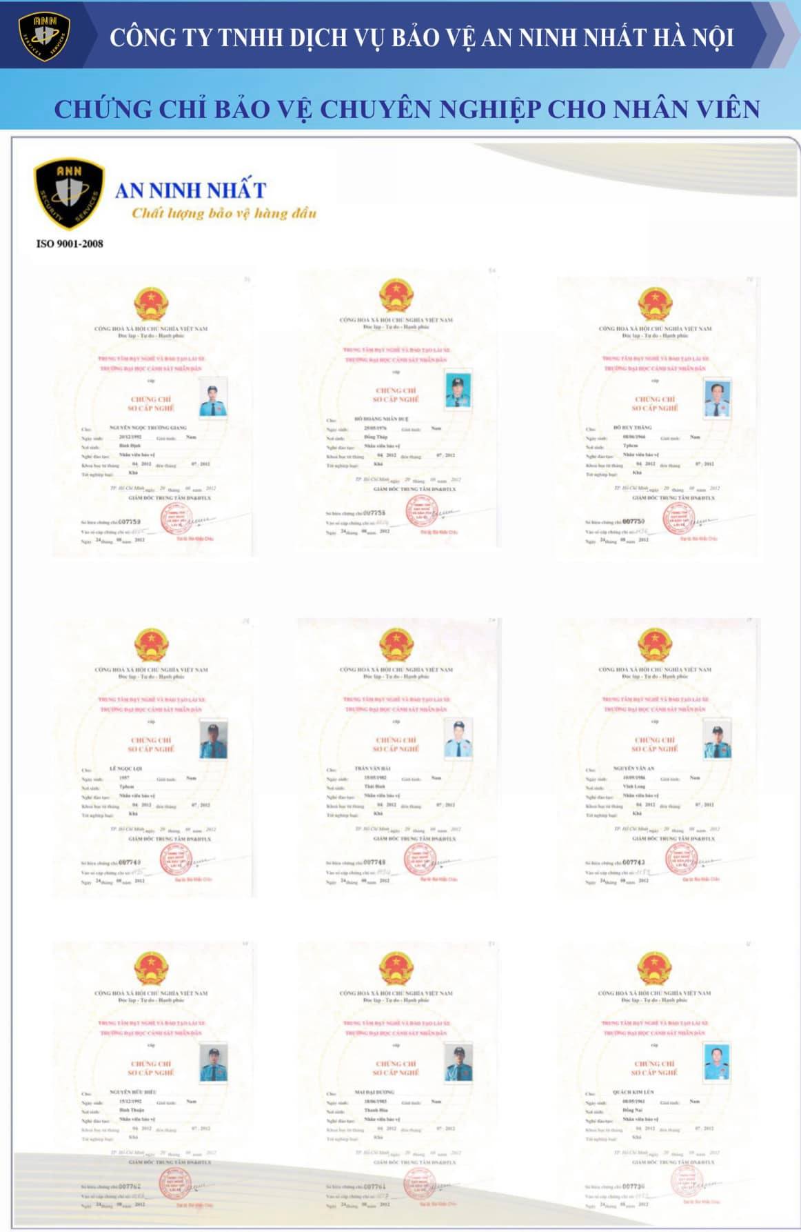 Dịch vụ bảo vệ chất lượng cao