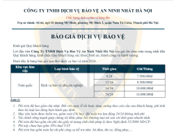 Giải đáp những thắc mắc phổ biến về mức giá dịch vụ bảo vệ hiện nay