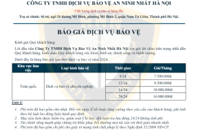 Giải đáp những thắc mắc phổ biến về mức giá dịch vụ bảo vệ hiện nay