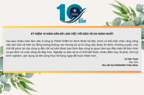 Lê Văn Toán – Nhân viên bảo vệ chia sẻ cảm nghĩ sau 10 năm gắn bó làm việc với An Ninh Nhất Hà Nội