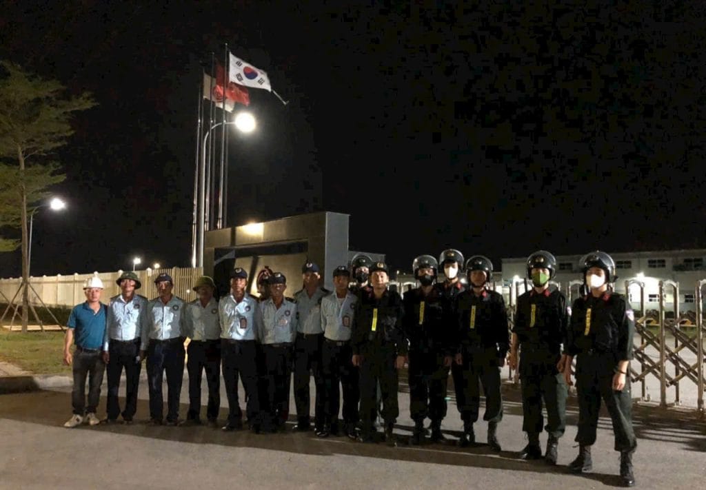 Nhân viên bảo vệ An Ninh Nhất Phối Hợp với Lực Lượng Công An đảm bảo an ninh Khu Công Nghiệp