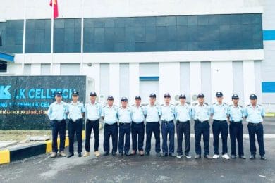 Bảo vệ chuyên nghiệp tại Nhà máy LK CELLTECH VINA