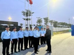 Đội ngũ bảo vệ tại nhà máy Ohsung Vina – Biểu tượng của sự chuyên nghiệp và tận tâm