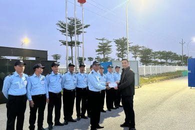 Đội ngũ bảo vệ tại nhà máy Ohsung Vina – Biểu tượng của sự chuyên nghiệp và tận tâm