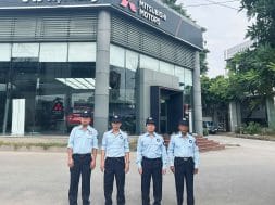 Bảo vệ Showroom Ô tô – An Ninh Nhất triển khai nhiệm vụ tại Mitsubishi Việt Hùng