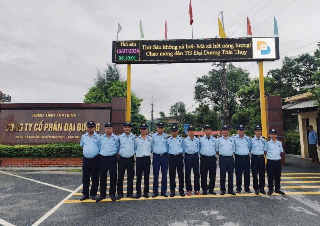 Bảo vệ nhà máy tập đoàn Đại Dương